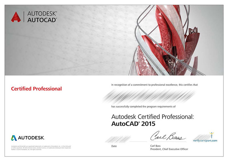 Autodesk certified professional