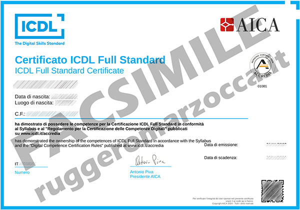 facsimile ICDL Full Standard small
